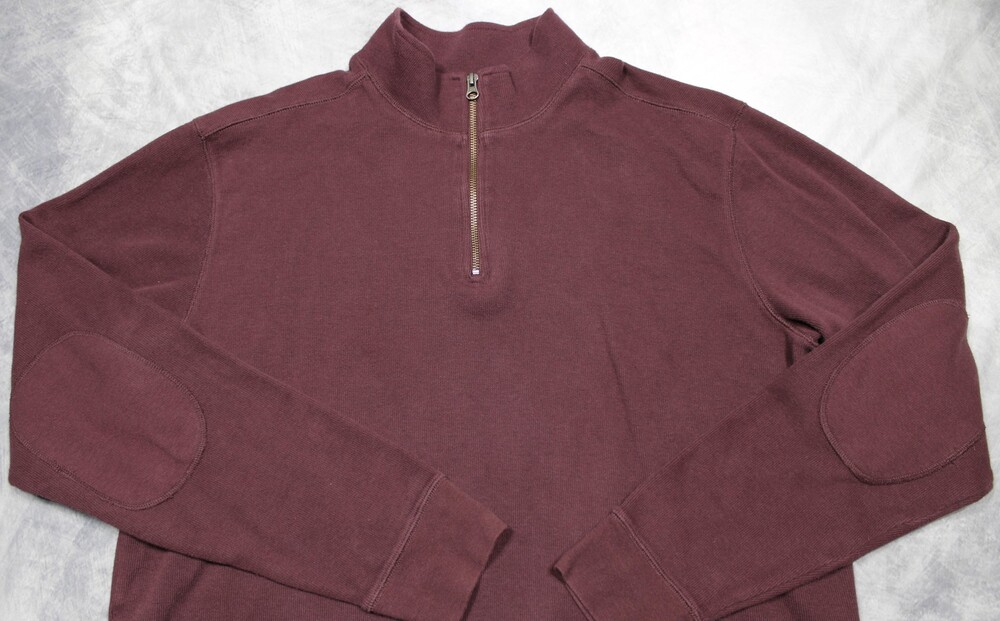 Carhartt Long Sleeve 1/4 Zip Pullover  Mens XL Burgundy